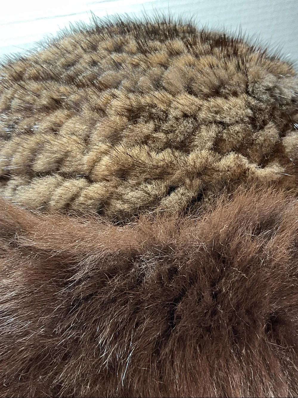 Source Unknown Dark Brown Plush Faux Fur Hat